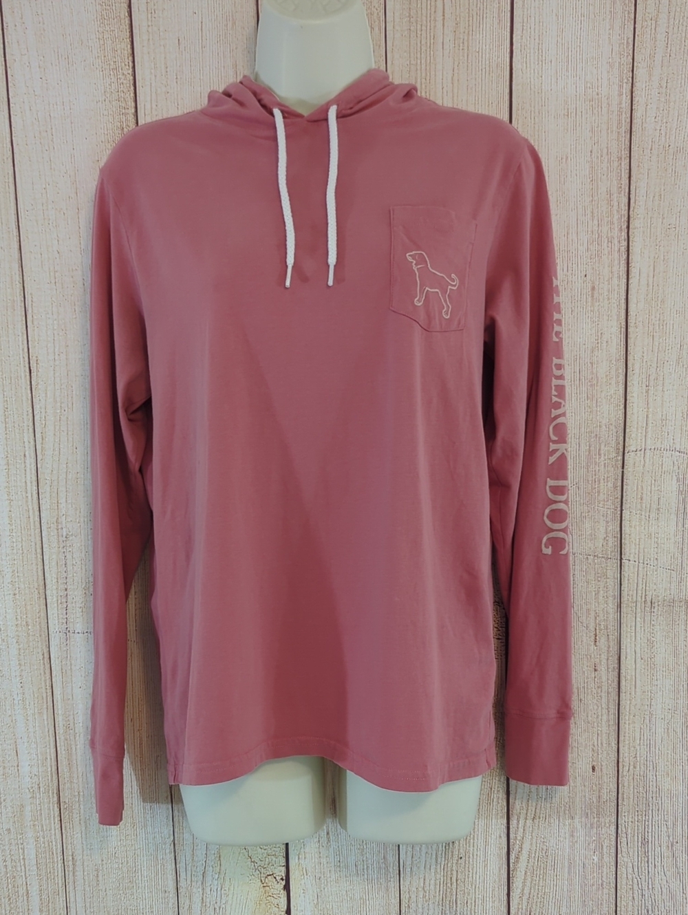 The Black Dog Classic Collection Long Sleeve Hoodie T-shirt. Medium